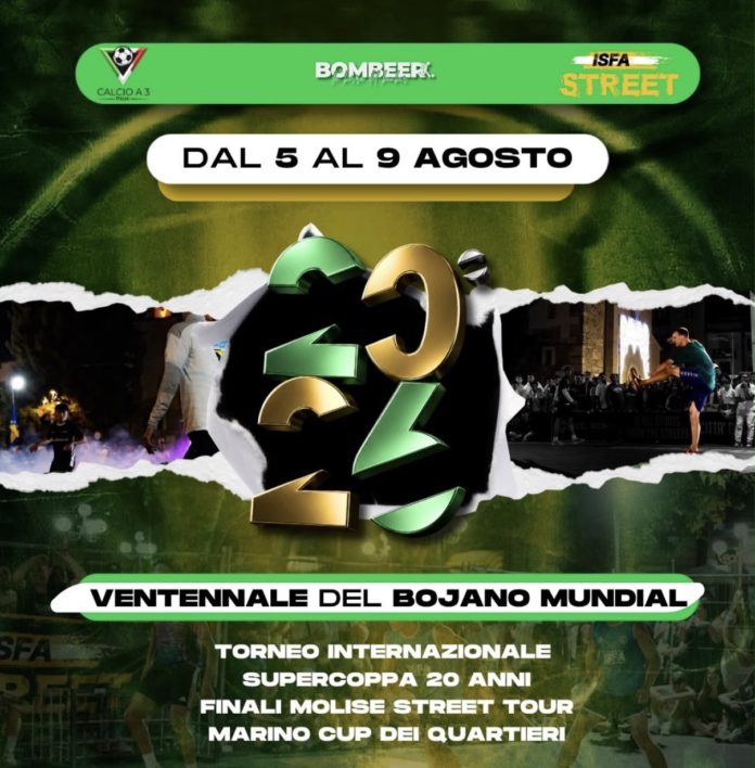 BojanoMundial compie 20 anni: 5 giorni di spettacolo con il calcio street