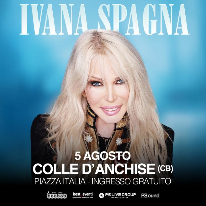 Ivana Spagna il 5 agosto a Colle D’Anchise con le sue hit internazionali