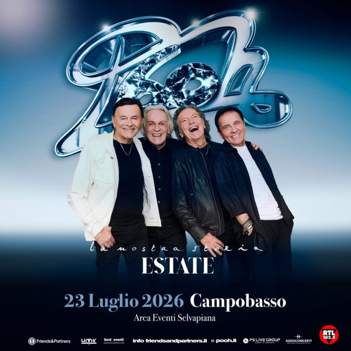 Pooh a Campobasso, Prevendita da record per l’evento del 23 luglio