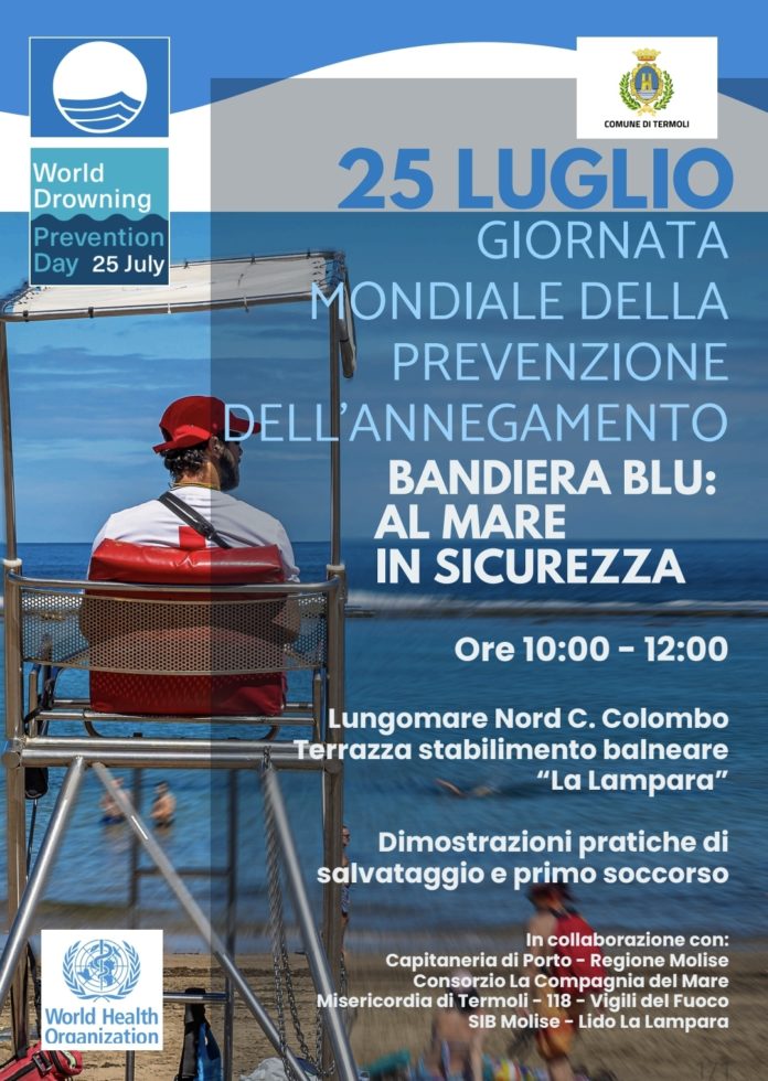 Sabato la Giornata mondiale della prevenzione dell’annegamento