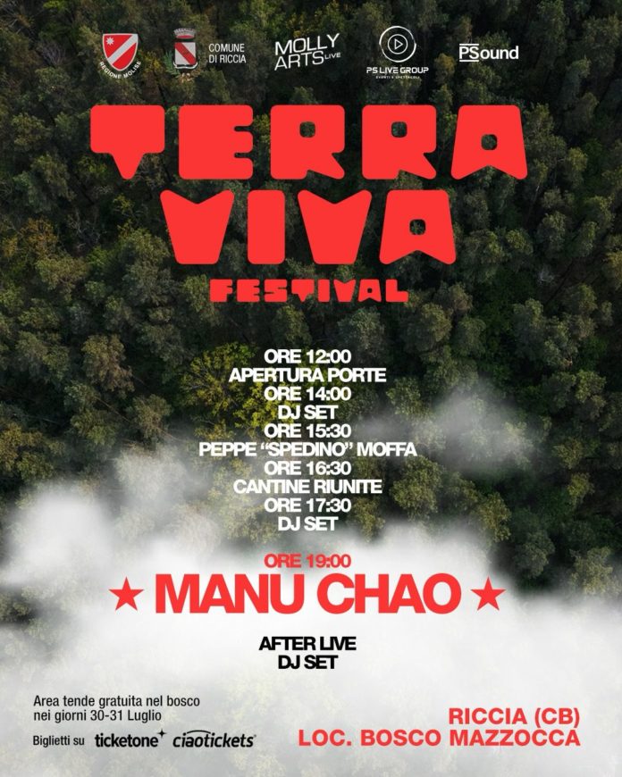 Terra Viva Festival con Manu Chao, ecco il programma completo