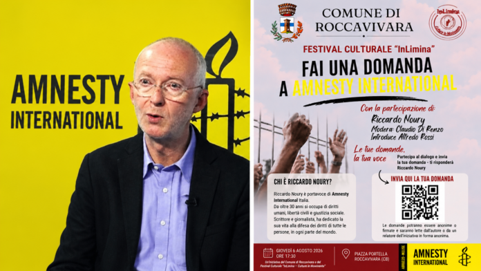 Roccavivara ospita Riccardo Noury,6 agosto incontro dedicato a diritti umani
