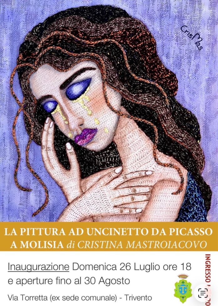 Trivento, La Pittura ad uncinetto da Picasso a Molisia di Cristina Mastroiacovo