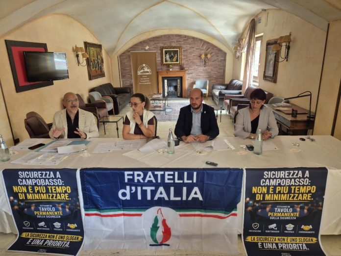 Sicurezza a Campobasso, Fratelli d’Italia chiede più controllo e prevenzione