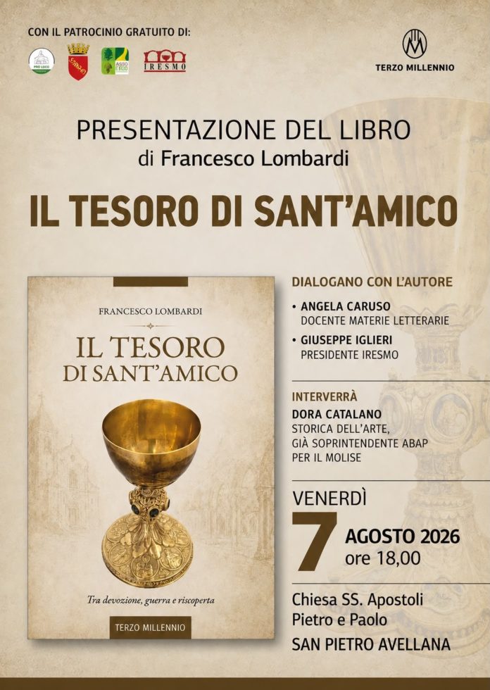 A San Pietro Avellana il libro di Francesco Lombardi sul Tesoro di Sant’Amico