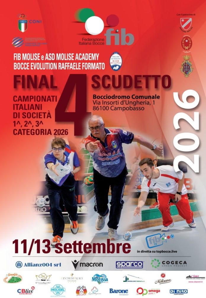 Bocce, Campobasso capitale d’Italia: 12 squadre a caccia di tre scudetti