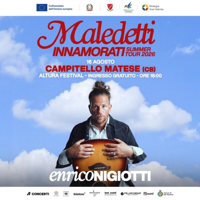 Altura Festival: il 16 agosto a Campitello Matese arriva Enrico Nigiotti