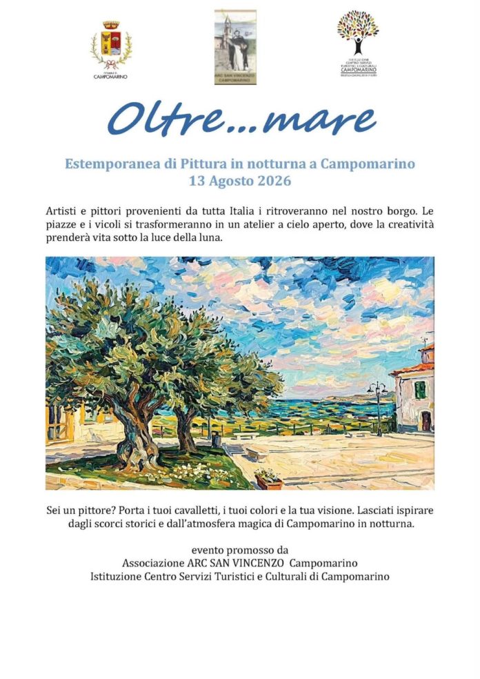Estemporanea di pittura in notturna “Oltre mare”
