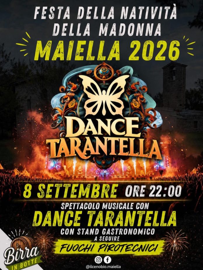 Dance Tarantella per la festa in contrada Maiella a Trivento