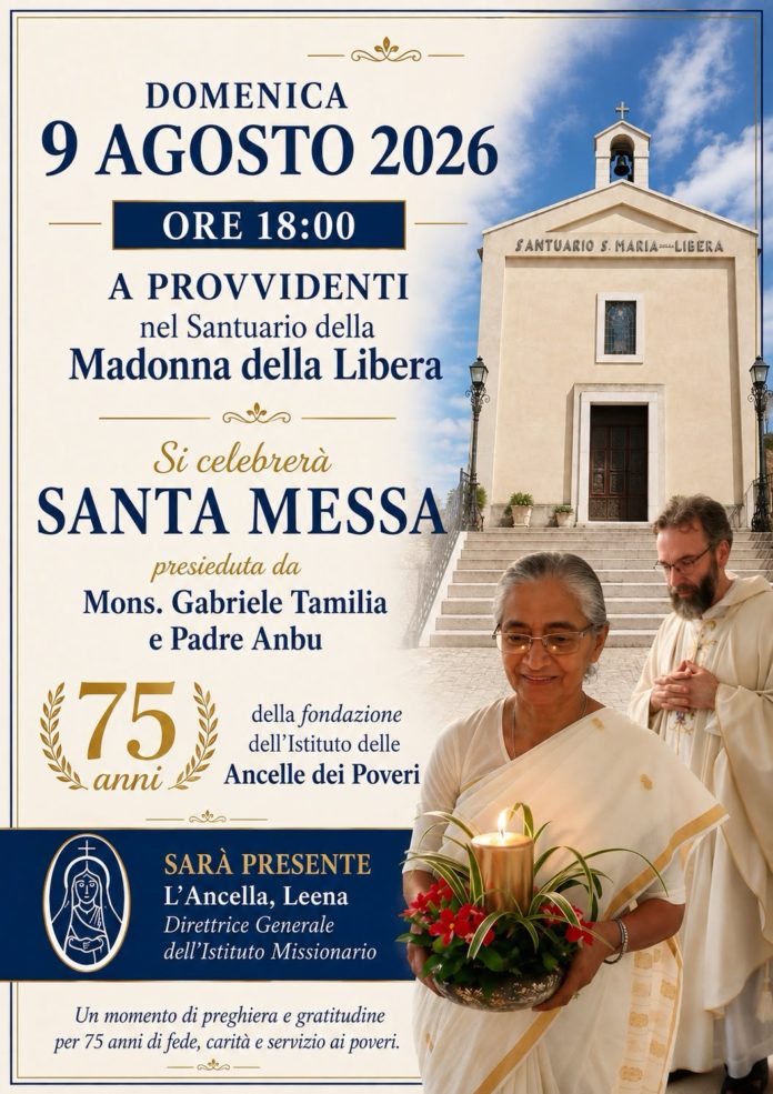 Provvidenti: le Ancelle dei poveri celebrano il 75°anniversario