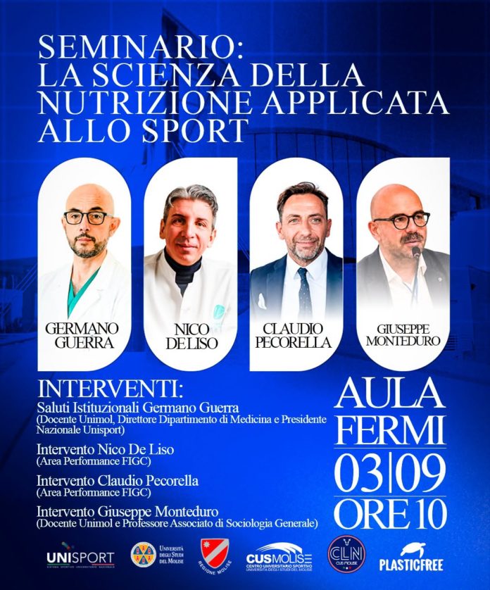 ‘La Scienza della nutrizione applicata allo sport”, Clinic Città di CB