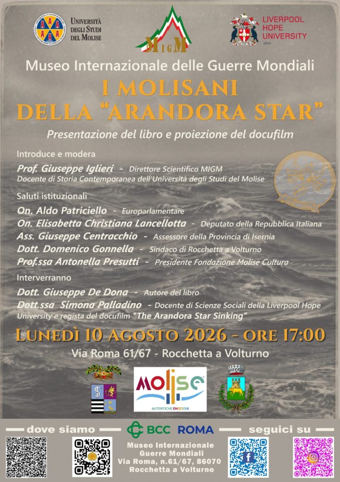 I molisani della “Arandora Star”, proiezione del docufilm
