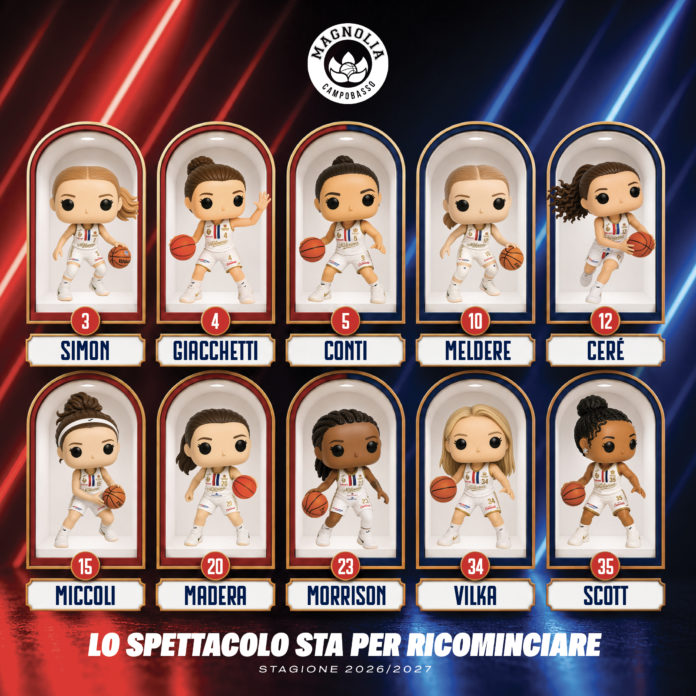 Basket, A1, la Molisana Magnolia, ufficiali i numeri di maglia