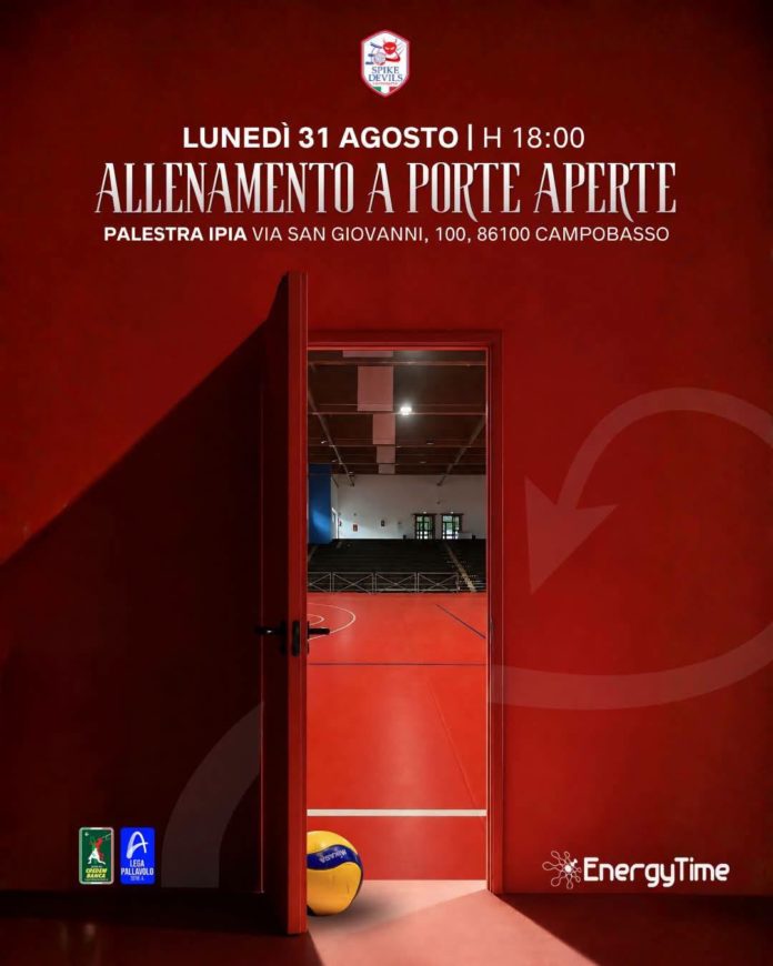 Volley, EnergyTime Spike, questa sera la prima seduta aperta ai tifosi