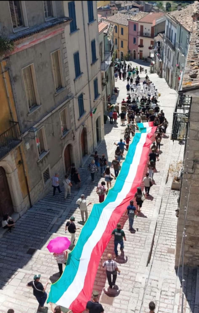 Trivento emozionata dalle Penne nere: i tre venti hanno abdicato ai tre colori