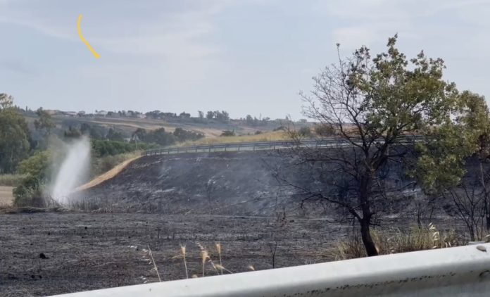 Basso Molise, tre incendi in poche ore: in azione canadair