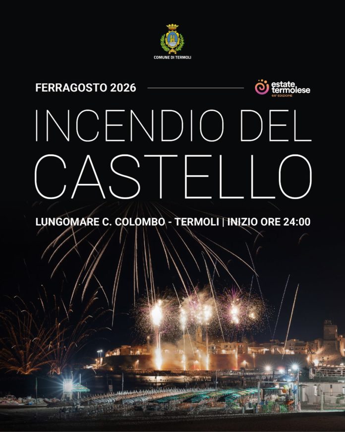 Termoli: tutto pronto per l’incendio del Castello a ferragosto