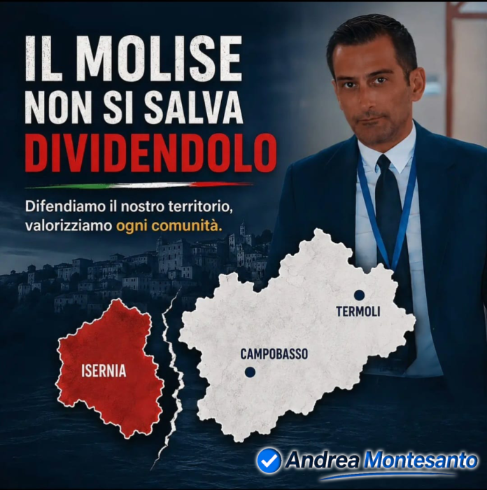 Montesanto, Costruire Democrazia: “Il Molise non si salva dividendolo”