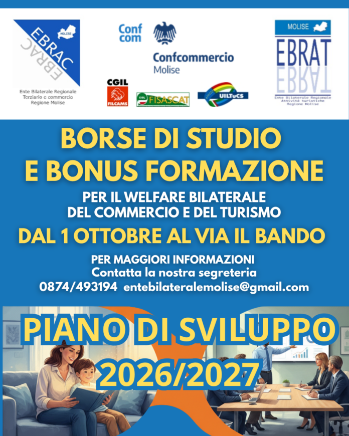 Borse di studio e corsi di formazione, in arrivo nuovo bando