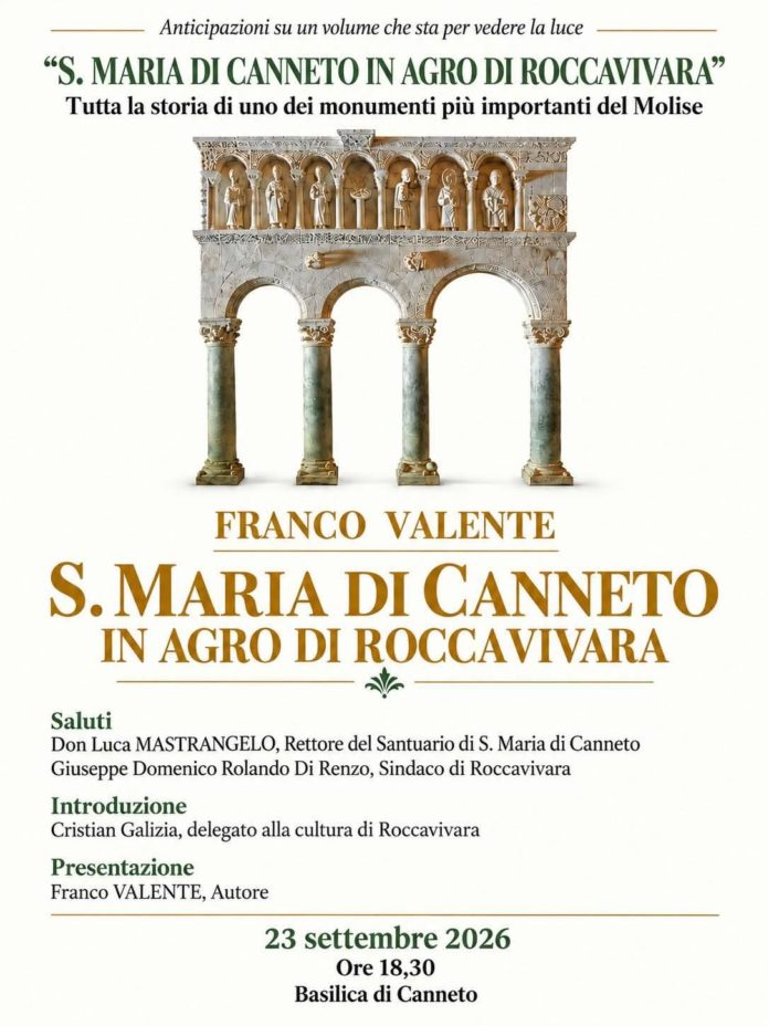 Santa Maria di Canneto in agro di Roccavivara, il volume di Franco Valente