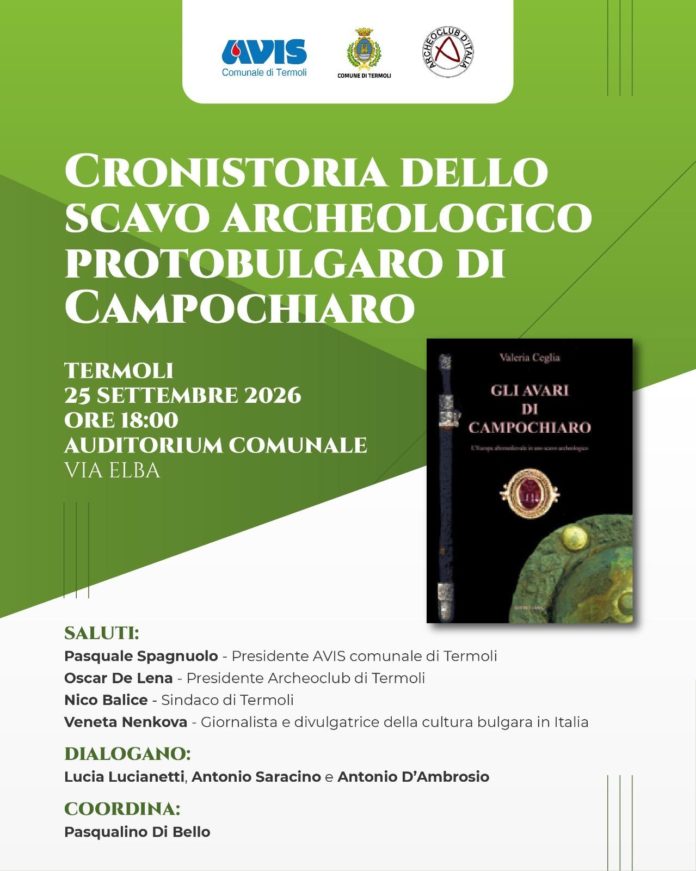 Termoli: incontro sugli scavi archeologici di Campochiaro
