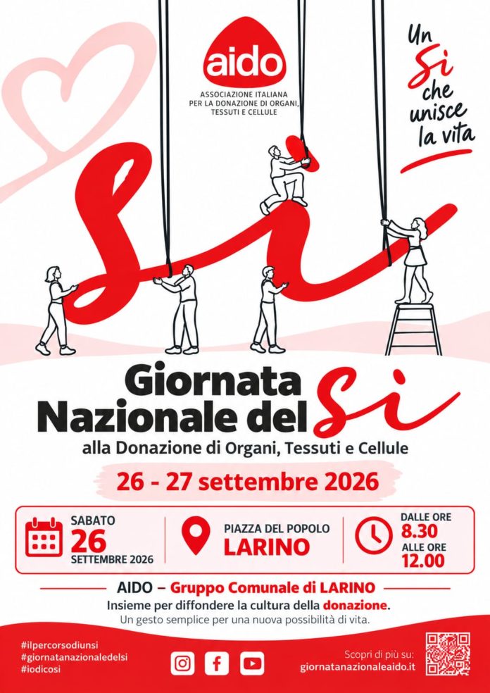 Aido Larino aderisce alla giornata del sí: il gesto che dona la vita