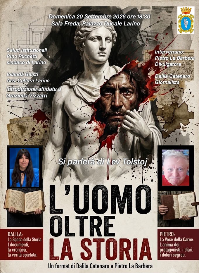 Larino: “L’uomo oltre la storia” con Pietro La Barbera e Dalila Catenaro