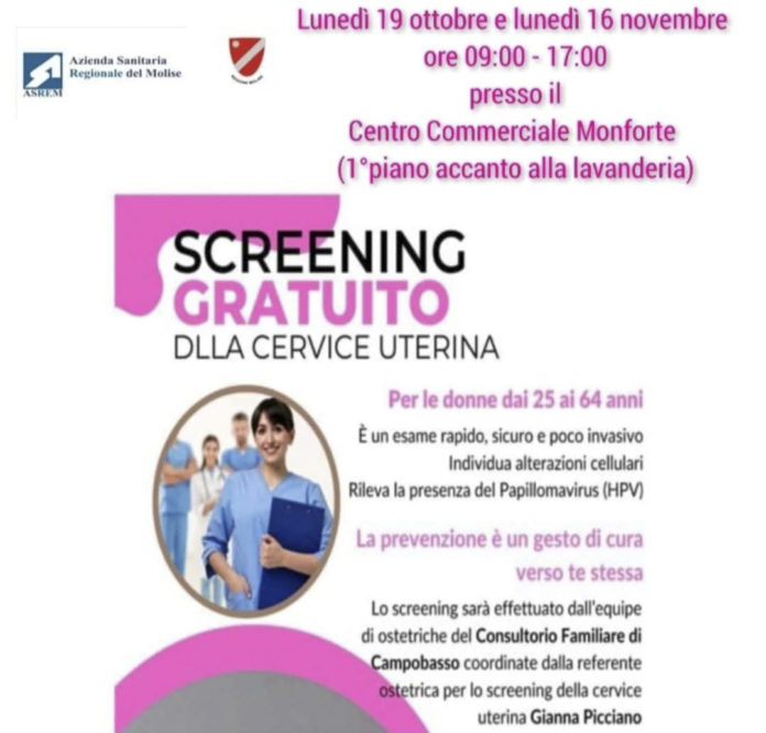 Al via “screening di prossimità” per prevenzione tumore cervice uterina