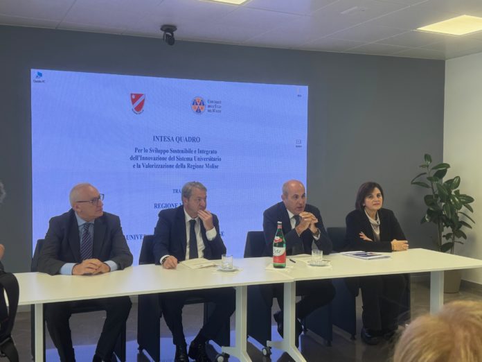 Regione-Unimol, firmata intesa da 30 milioni di euro